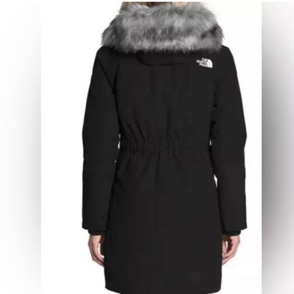 π North Face ARCTIC PARKA Down Black Removable Fur Hood Wind Water Proof 1X NWT - Picture 4 of 15